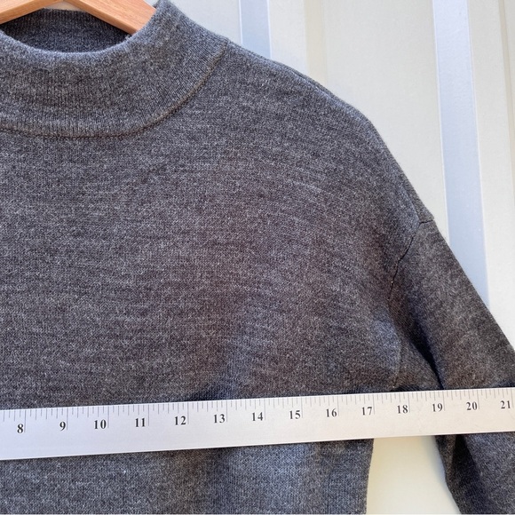 Calia Top Sweater Mock Neck Knit Womens XS Gray Long Sleeve - Picture 5 of 9